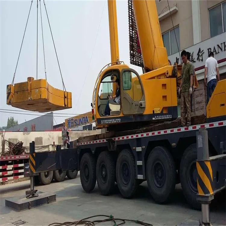 九合垸原种场当地吊车出租|机器吊装|75吨|工厂搬迁服务